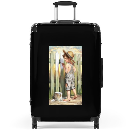 a vintage inspired charcoal and colored Gnkjj Suitcases