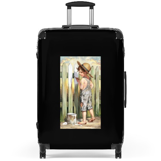 a vintage inspired charcoal and colored Gnkjj Suitcases