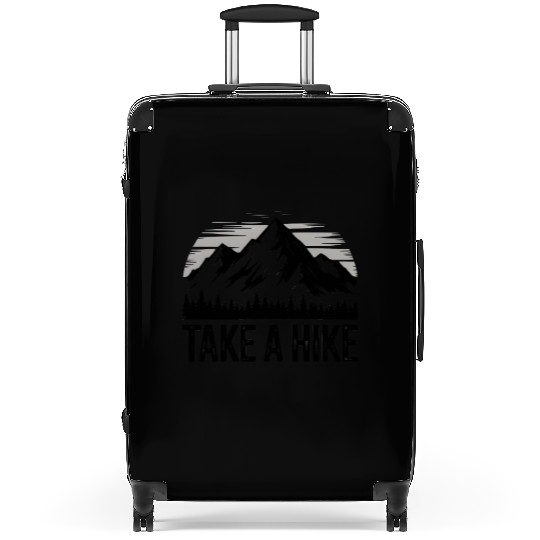 Vintage Take A Hike Nature Is Hiking Mountain Suitcases