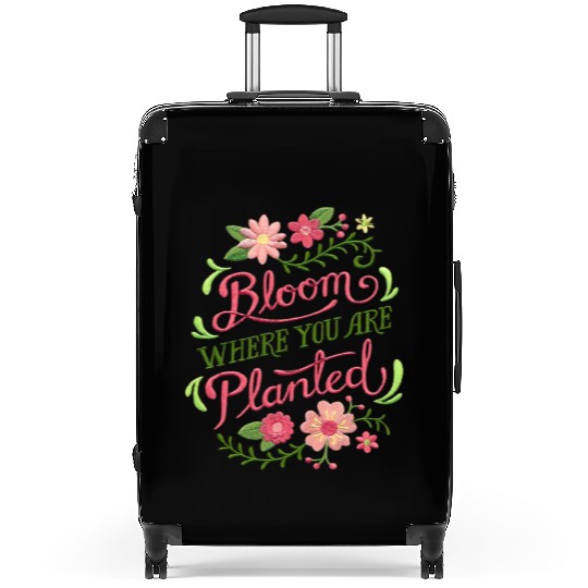 Bloom Where You Are Planted – Embrace Growth Suitcases