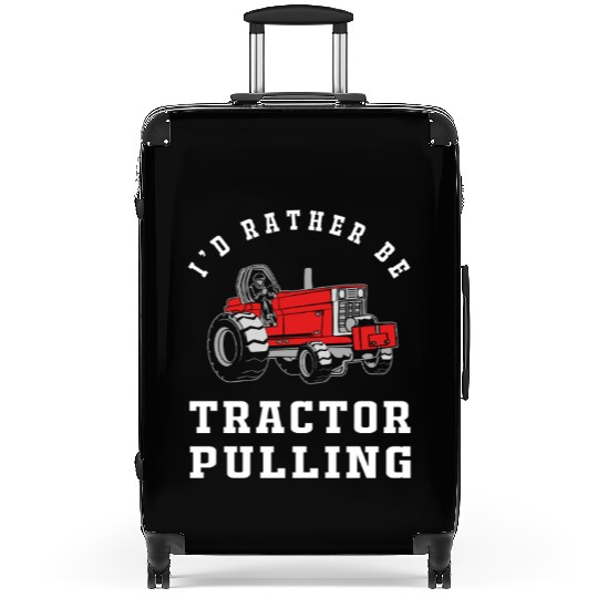 Tractor Driver Tractor Pulling Suitcases