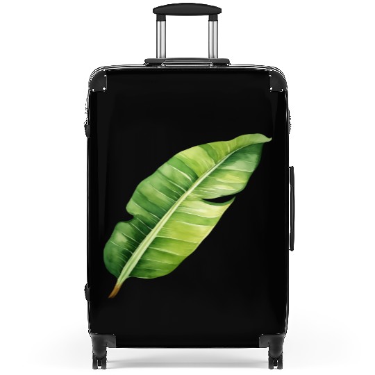 Green Banana Leaf Suitcases