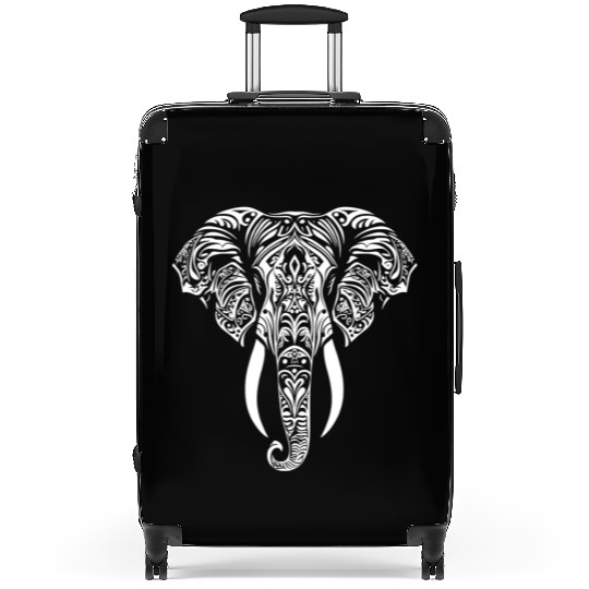 Elephant Mandala Tribal Suitcases