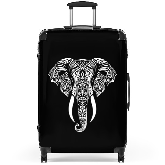 Elephant Mandala Tribal Suitcases