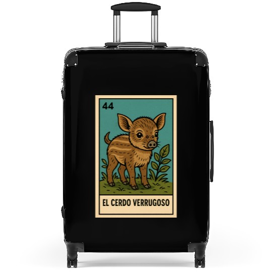 EL CERDO VERRUGOSO - THE WARTY PIG - LA LOTERÍA Suitcases