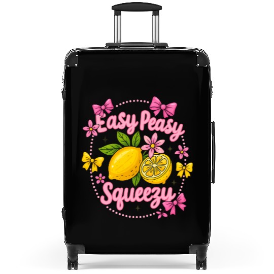 Preppy Lemon Summer Lemon Coquette Suitcases
