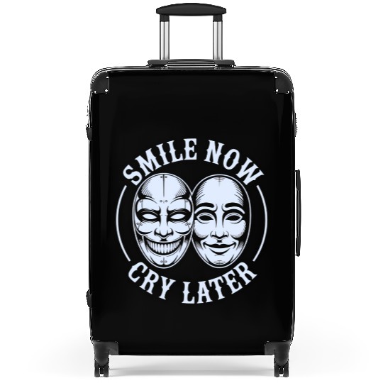 Smile Now Cry Later Ink Suitcases