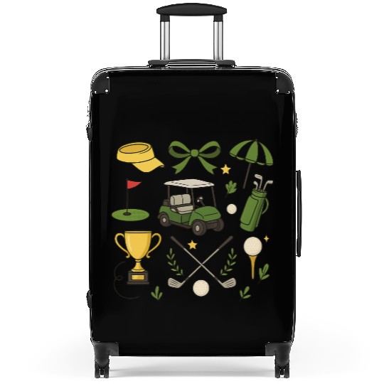 Preppy Golf Coquette Golf Suitcases