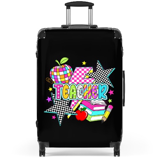 Retro Teacher Preppy Teacher Suitcases