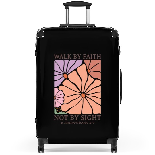 Christian Walk by faith not by sight Suitcases
