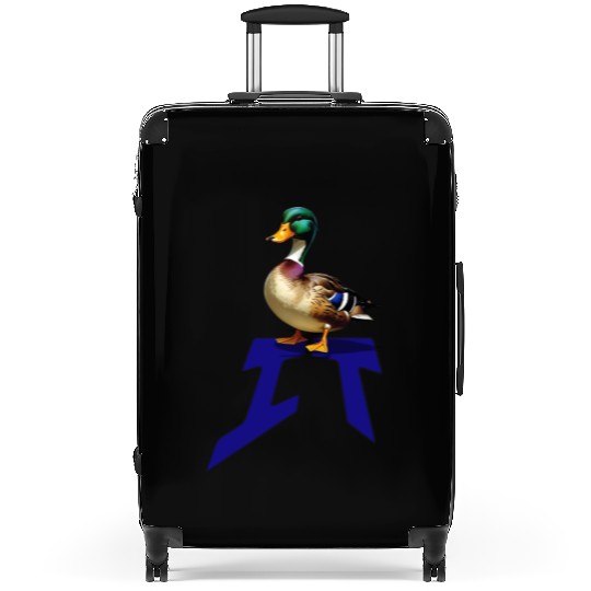 Mallard Duck on the word IT Suitcases
