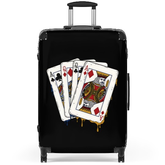 poker cards spades hand Suitcases