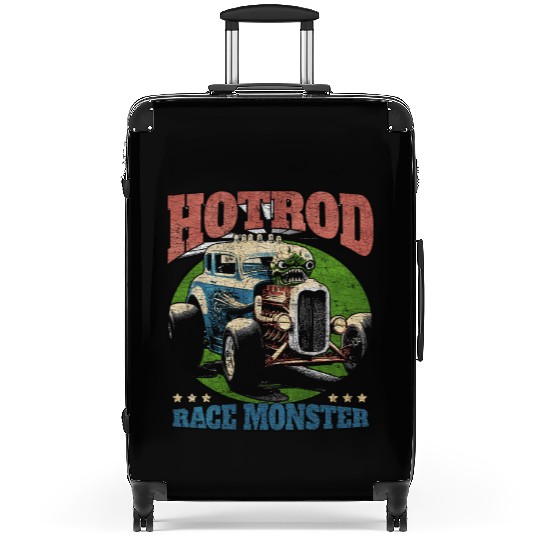 Hot Rod Monster Retro Race Suitcases