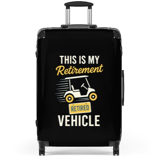 Golf Cart Life Senior Humor Retirement Ride Suitcases