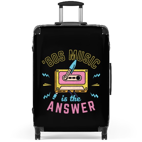 80s Music Is The Answer Suitcases