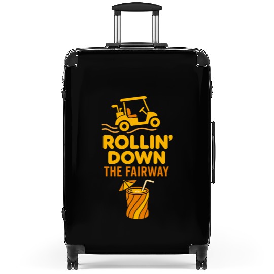 Golf Cart Life Senior Humor Retirement Ride Suitcases