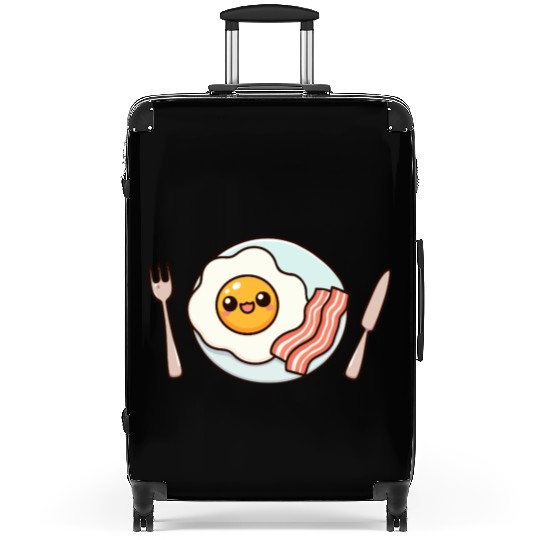 Whimsical Sunny Side Fried Egg Design Suitcases