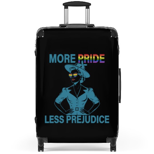 More Pride Less Prejudice Pride Month LGBTQ Suitcases