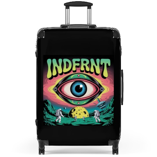 Psychedelic Space Eye – Trippy Cosmic Poster Art Suitcases