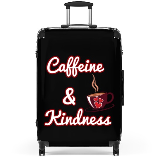 Coffee, Kindness & Love Suitcases – Cute Heart Coffee