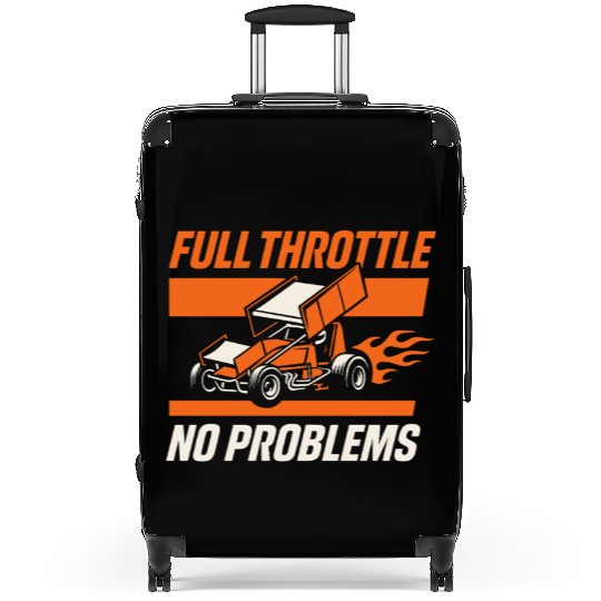 Sprint Car Racing Dirt Track Speed Oval Race Suitcases