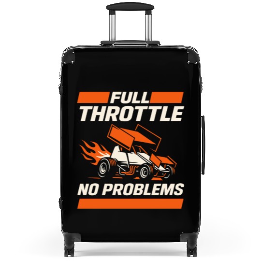Sprint Car Racing Dirt Track Speed Oval Race Suitcases