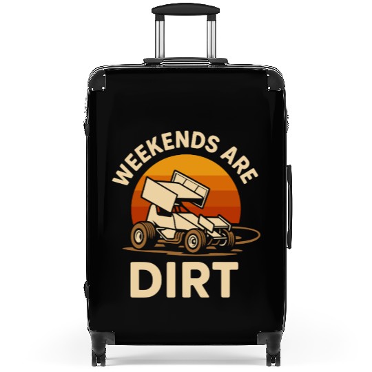 Sprint Car Racing Dirt Track Speed Oval Race Suitcases