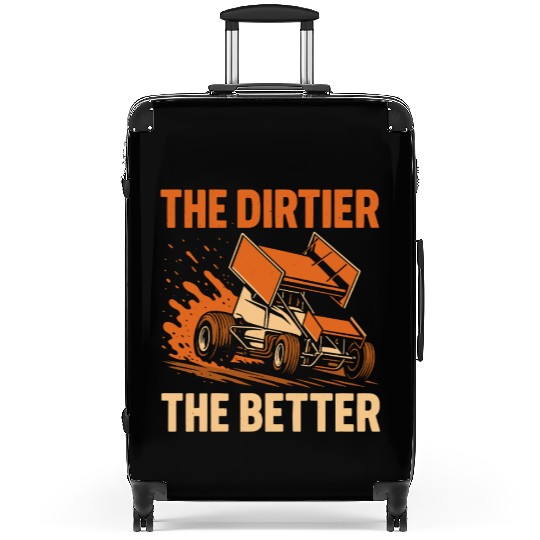 Sprint Car Racing Dirt Track Speed Oval Race Suitcases