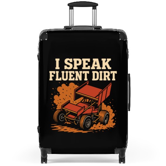 Sprint Car Racing Dirt Track Speed Oval Race Suitcases