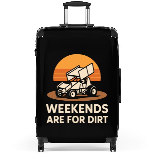 Sprint Car Racing Dirt Track Speed Oval Race Suitcases