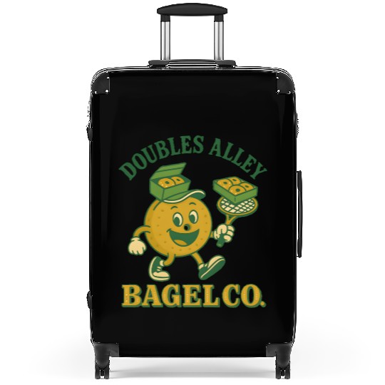Funny Tennis Humor Suitcases - Doubles Alley Bagel Co.