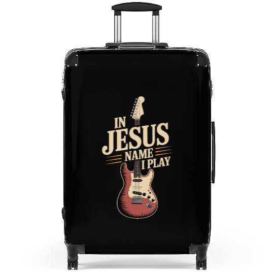 In Jesus Name I Play Guitar Music Devotion Suitcases