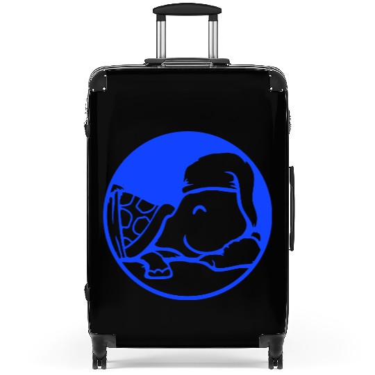 Turtle sleeps tired bed sleepyhead dreaming happy Suitcases