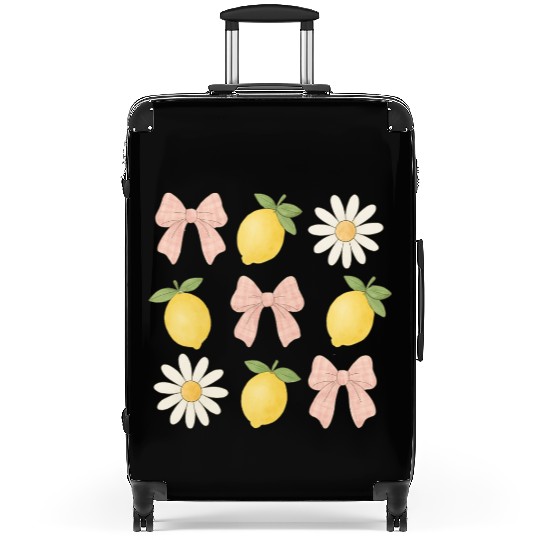 Lemon Bow Summer Vacation Suitcases
