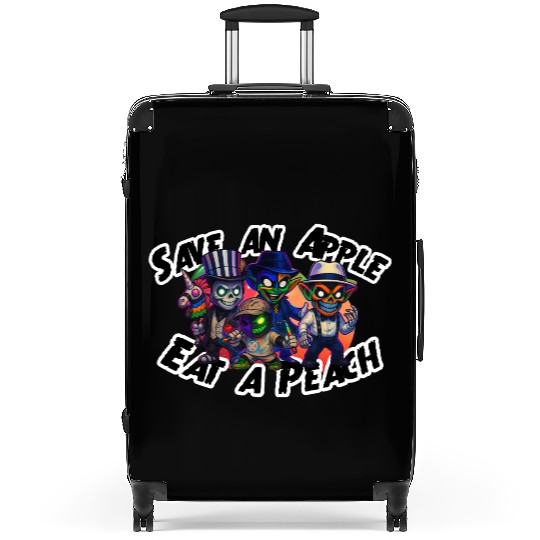 peachy kings Save an Apple Eat a Peach Suitcases