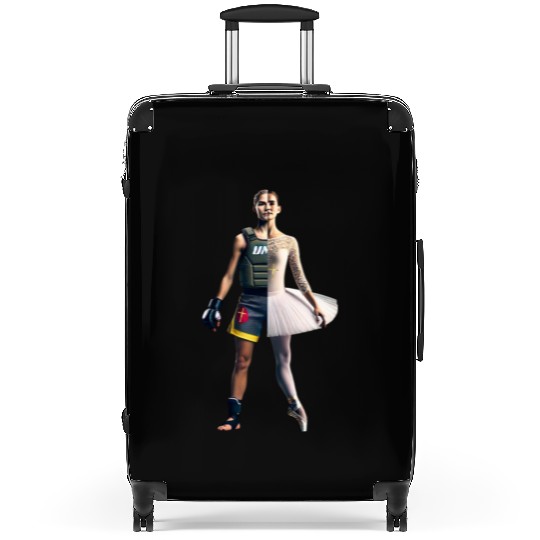 MMA Fighter Ballerina for Jesus Best of both world Suitcases