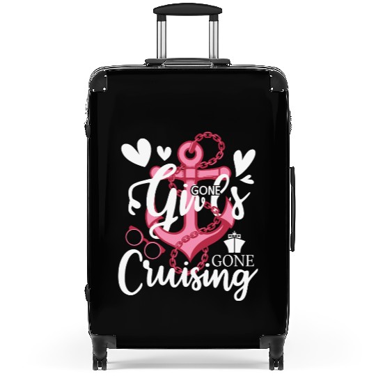Girls Gone Cruising Pink Cruise Ship Suitcases