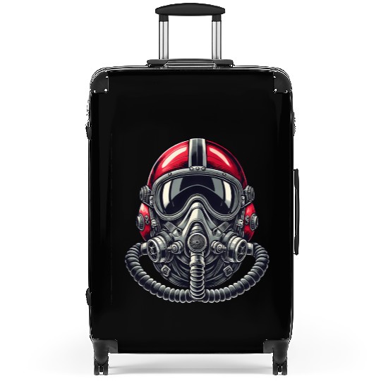 Pilots Helmet Design Suitcases