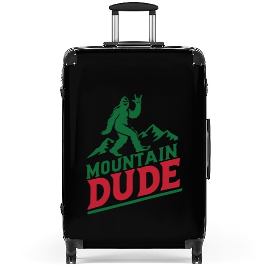 Mountain Dude Bigfoot Hiker Bigfoot Camp Suitcases