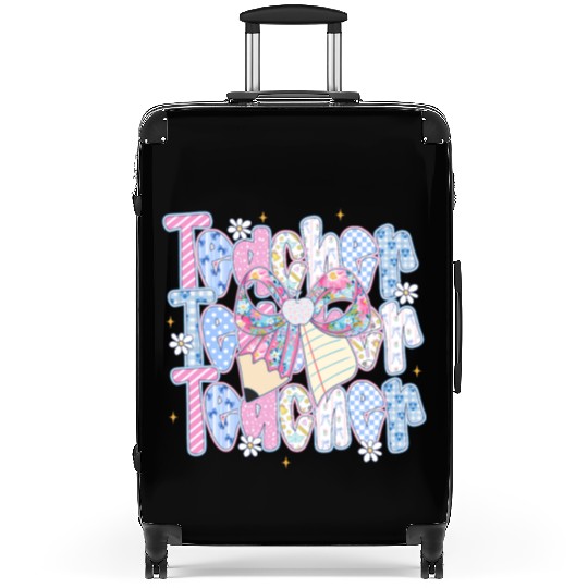 Preppy Teacher Coquette Suitcases