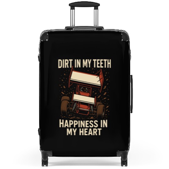 Sprint Car Racing Dirt Track Speed Oval Race Suitcases