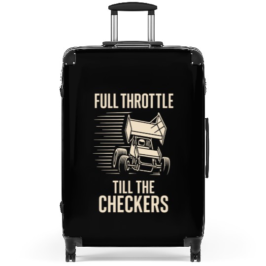 Sprint Car Racing Dirt Track Speed Oval Race Suitcases