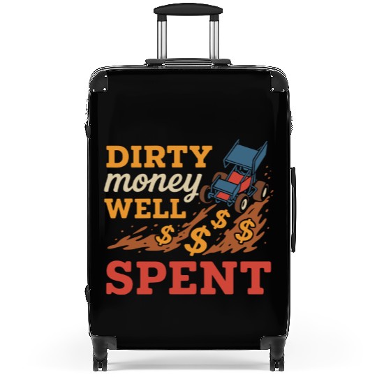 Sprint Car Racing Dirt Track Speed Oval Race Suitcases