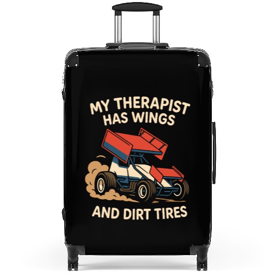 Sprint Car Racing Dirt Track Speed Oval Race Suitcases