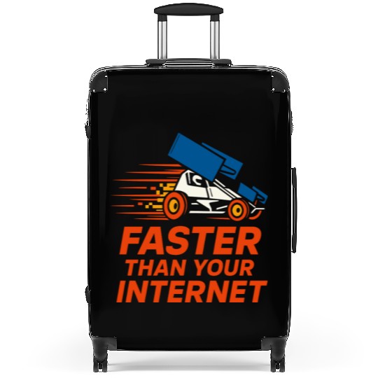 Sprint Car Racing Dirt Track Speed Oval Race Suitcases