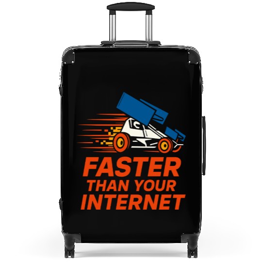 Sprint Car Racing Dirt Track Speed Oval Race Suitcases