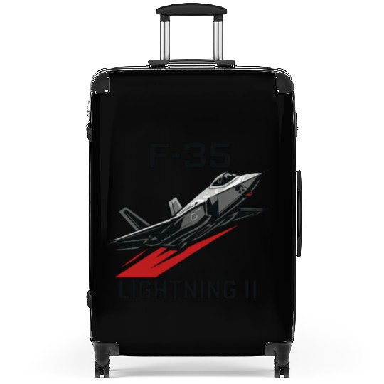 F-35 Lightning II Stealth Fighter Jet Art Suitcases