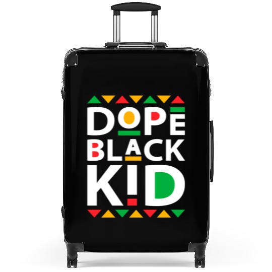 Dope black kid black history month Suitcases