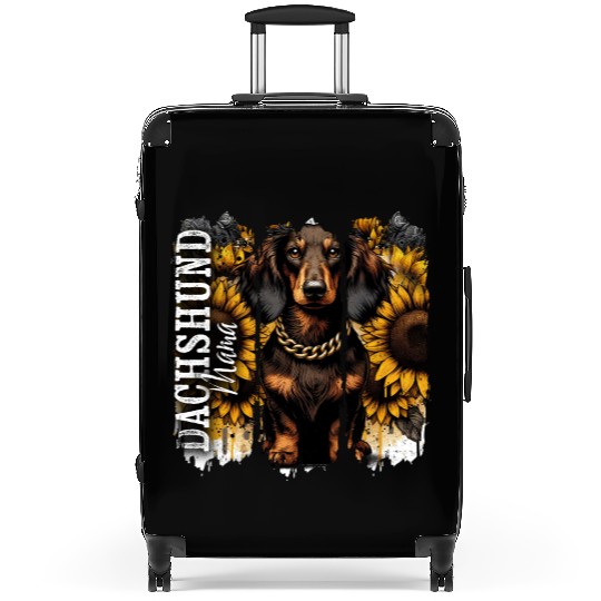 Dachshund Mama Suitcases