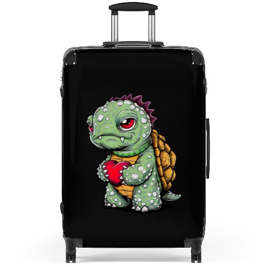 Turtle with heart Suitcases